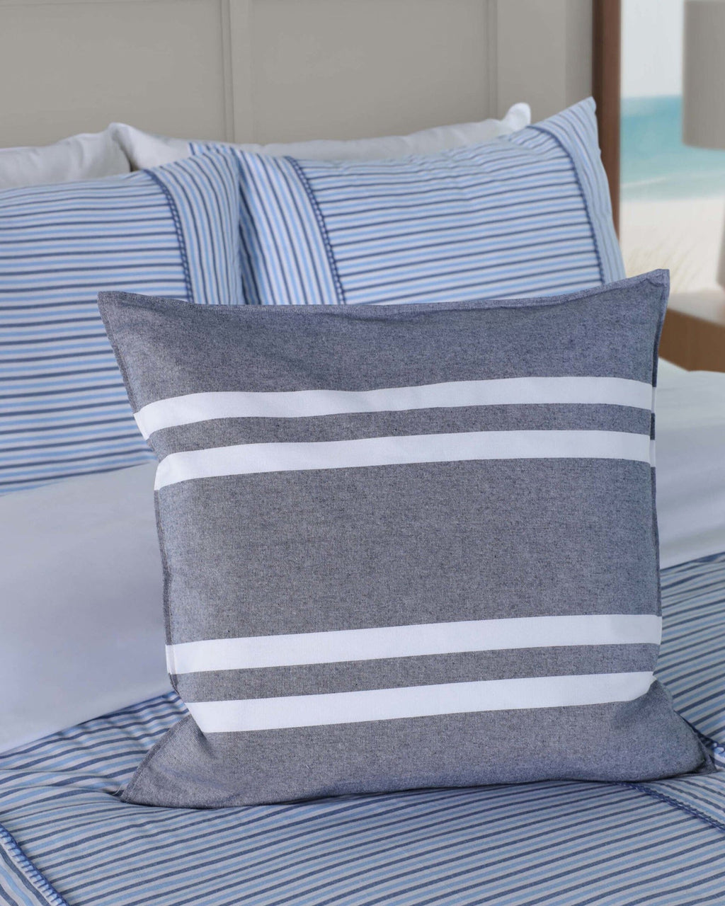 Sailor Stripe Square Decorative Pillow
