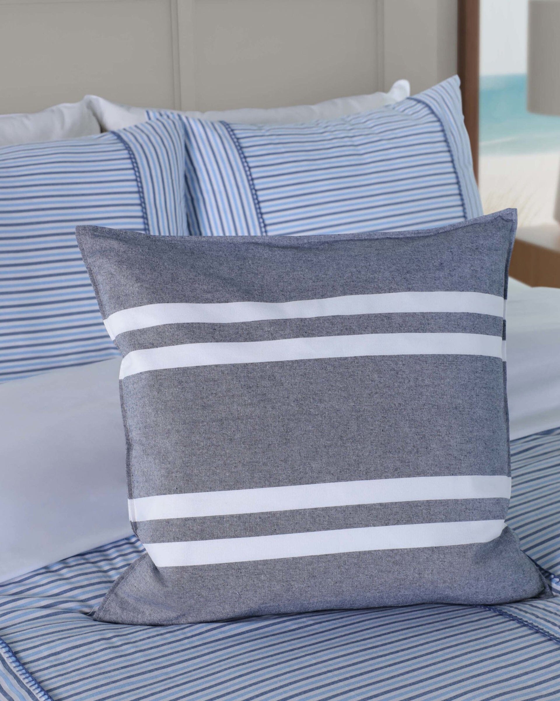Sailor Stripe Square Decorative Pillow